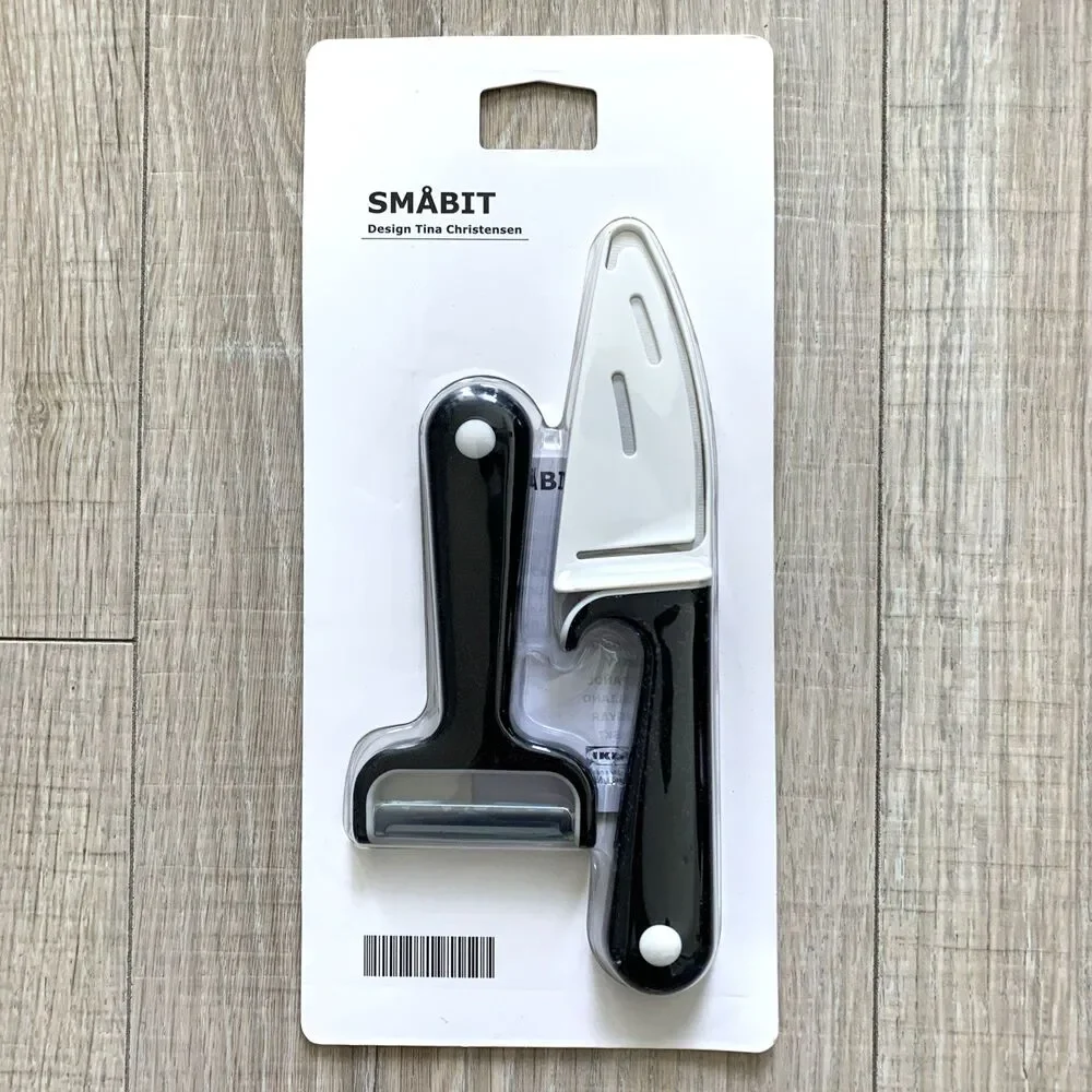 Ikea SMABIT Knife and Peeler Set Black Children/Kids 402.864.06